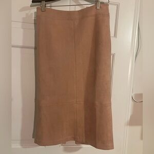 Baby pink Suede Skirt